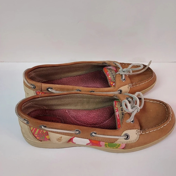 Sperry 9102245 Angelfish Floral Boat Shoes Top Siders in Size 8M - Picture 5 of 12